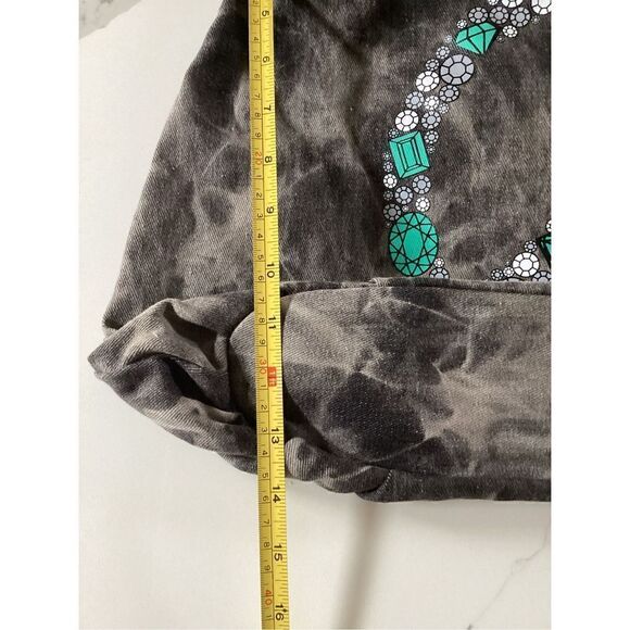 Arizona Peace Shoulder Bag Boho Tie Dyed Teal Brown BLING - Picture 7 of 9